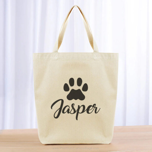 Custom 1 color tote bag printing in New York City with durable fabric and bold single-color design