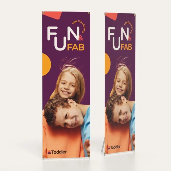 X Banner Stand Printing Service in NYC