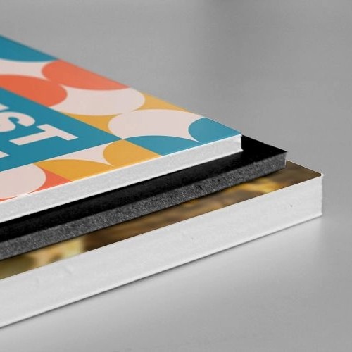 Custom board printing in NYC for foamboard, sintra, corolast, acrylic, pvc, foamex, chip board, posterboard,